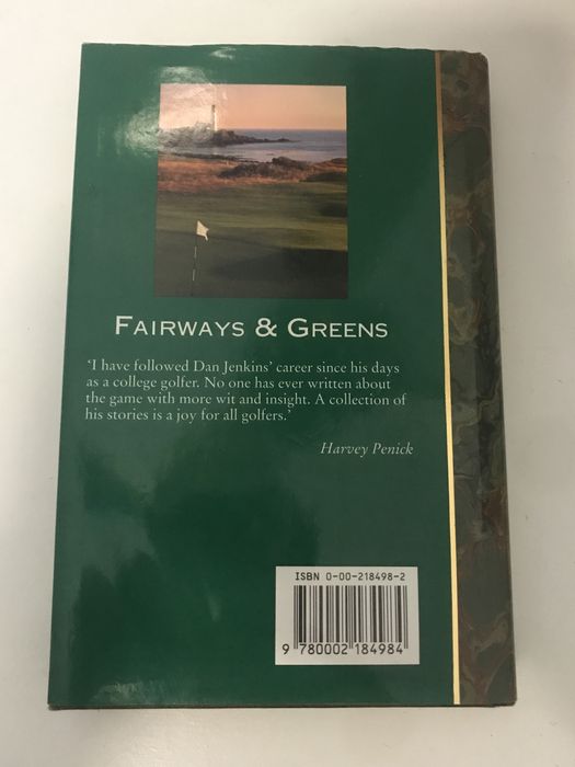 Gold Fairways and Greens livro Inglês sobre golf