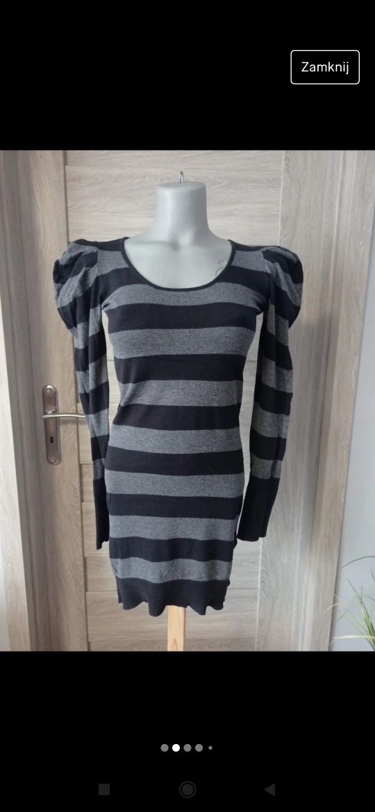 Sweter w paski Cropp