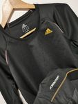 Adidas bluzka długi rękaw logowana męska sportowa L