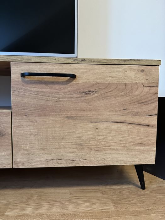 Szafka RTV + Barek/szafka z witryną podświetlaną