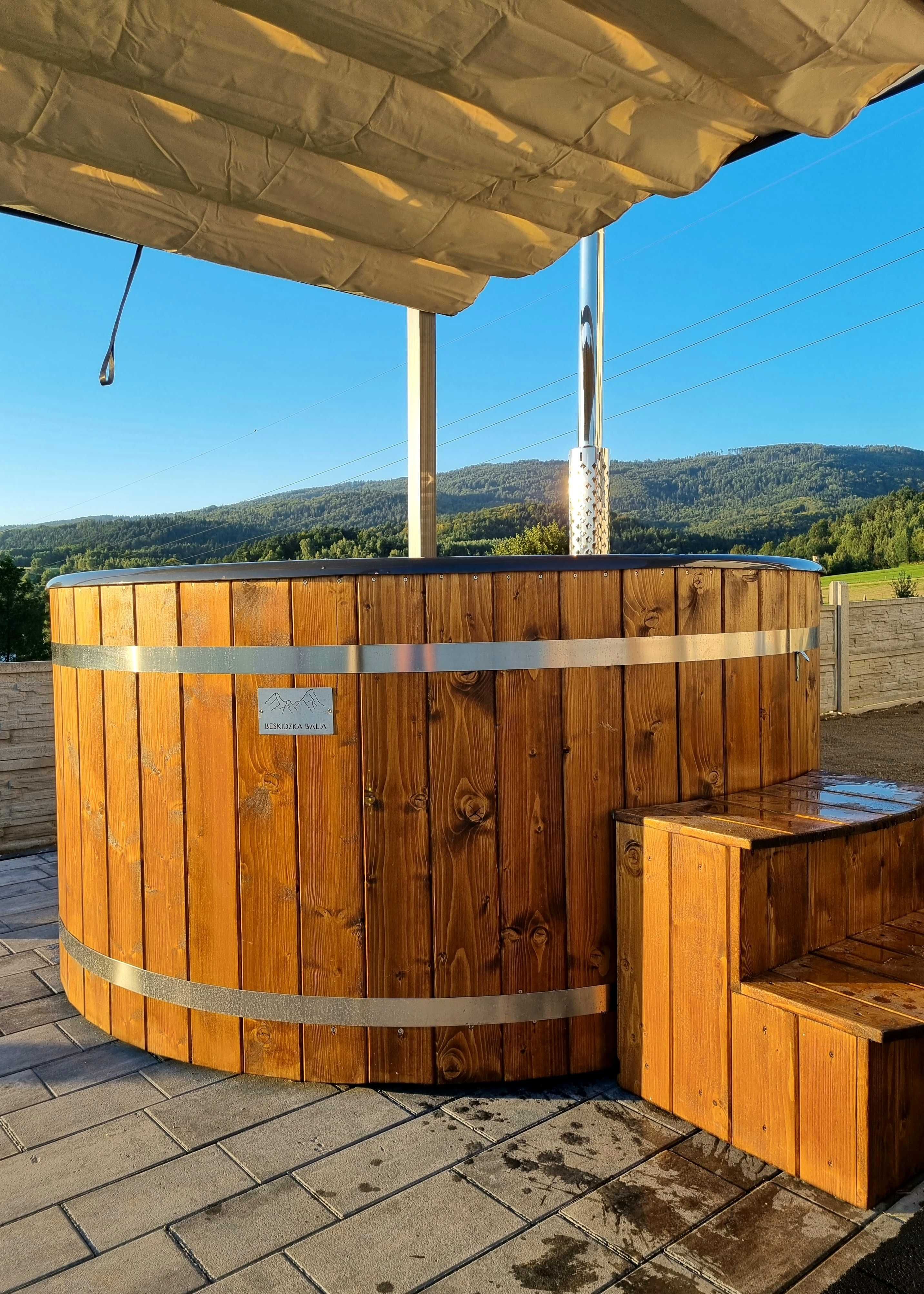 Beskidzka Balia- balie sauna ogrodowa premium, domowe spa, jacuzzi