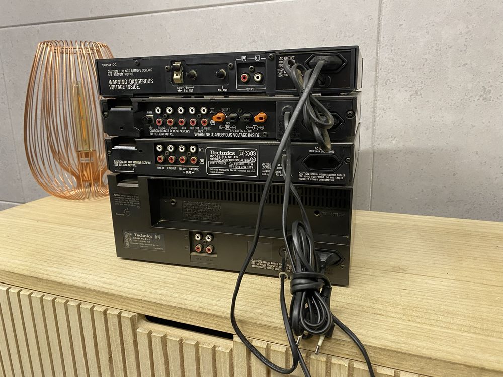 Zestaw Technics ST-3 SU-3 SH-E5 RS-5 wzmacniacz deck korektor tuner
