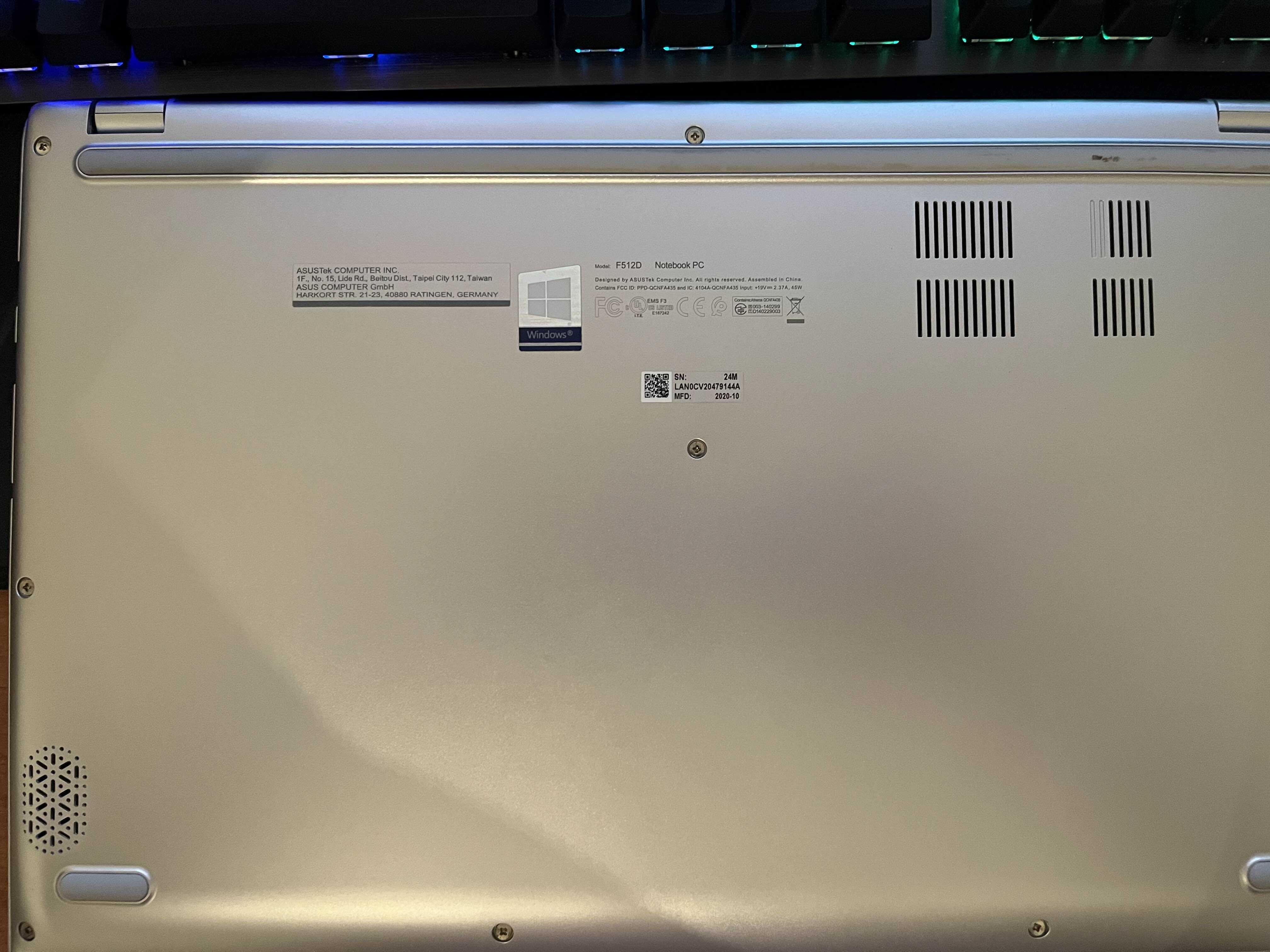 Portátil ASUS VivoBook 15 (AMD Ryzen 7 3700U RAM: 16 GB 512 GB SSD)