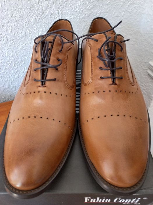 Шкіряні чоловічі туфлі від Фабіо Конті, 41р, новіві
