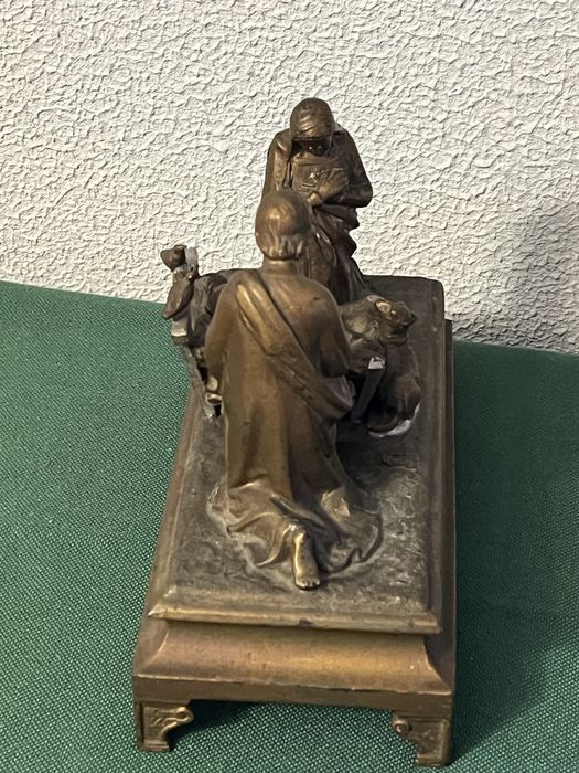 Presépio antigo em bronze peça colecionável como nas fotos