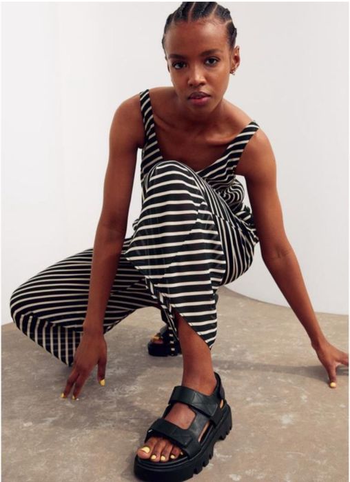 Стильні сандалі на високій підошві еко шкіра від h&m