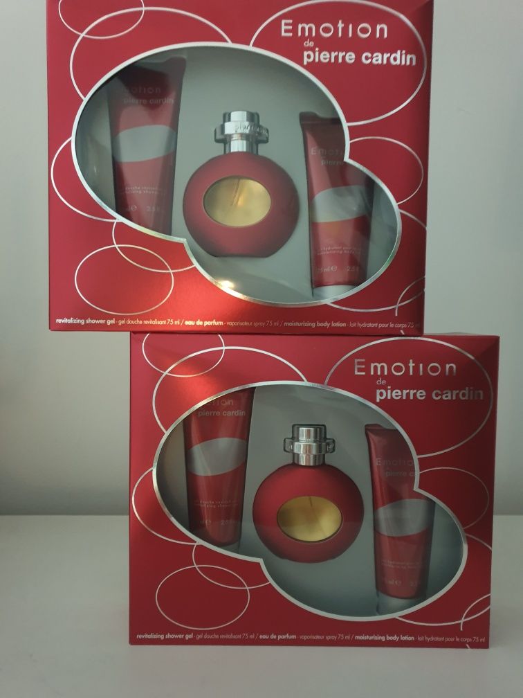 COTY Pierre Cardin Emotion 2 zestawy EDP 75ml+BL 75ml+SG 75ml