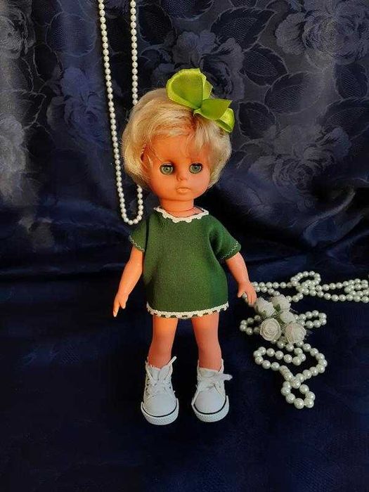 1970-е! VEB Puppenfabrik Elsterwerda кукла ГДР винтаж 23 см куколка