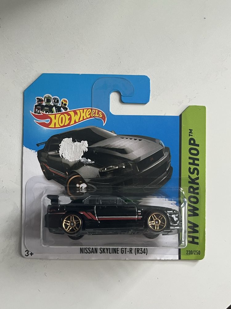 nissan skyline gt-r r34 black hot wheels mattel