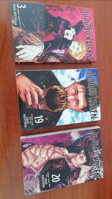 Jujutsu Kaisen Manga Inglês Volumes 3, 19 e 20
