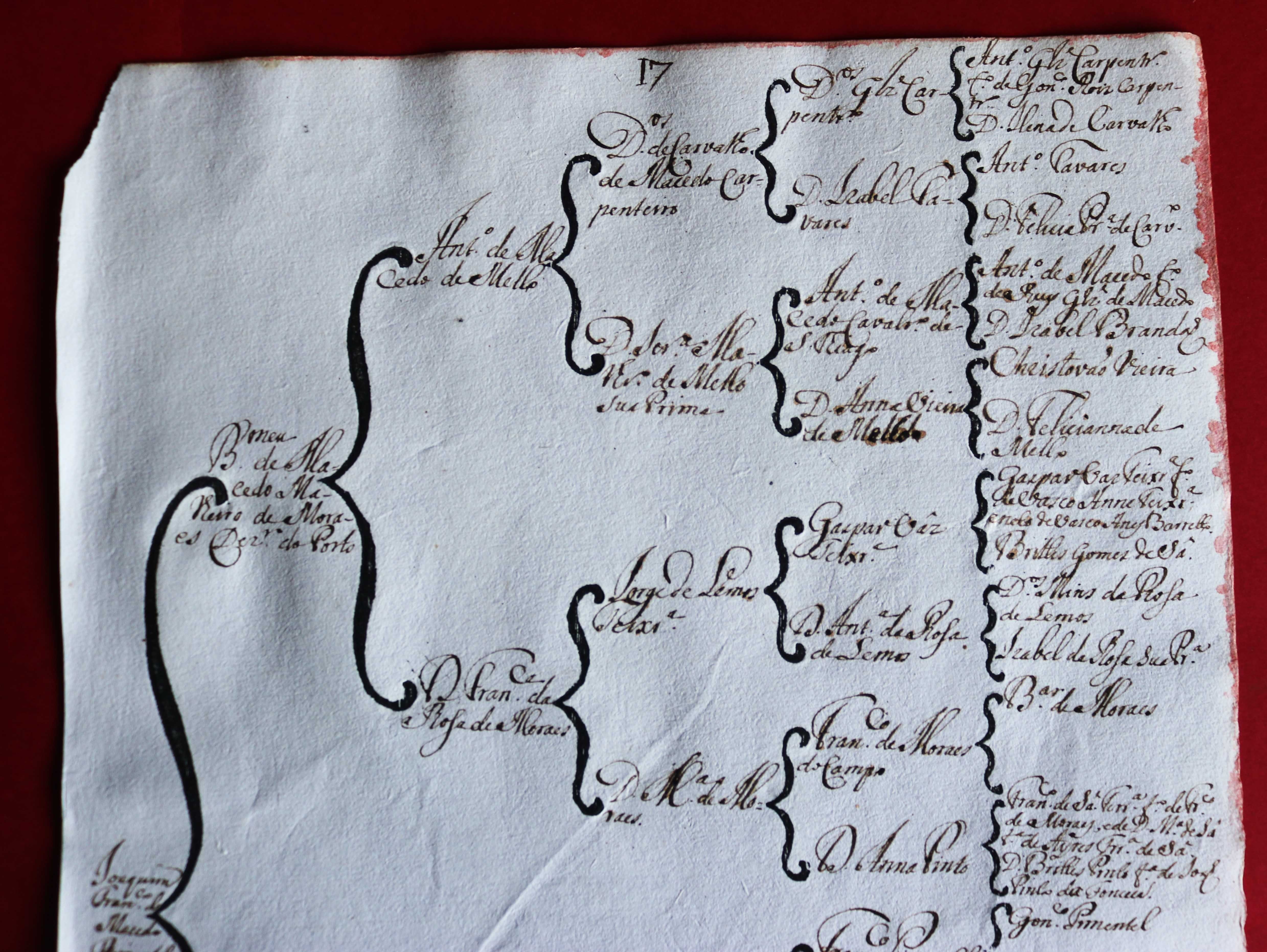 Costados de Bartolomeu de Macedo Malheiro de Moraes, Porto 1746