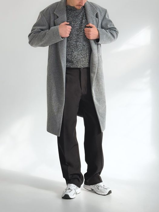 Пальто чоловіче чорне / Пальто мужское черное XL