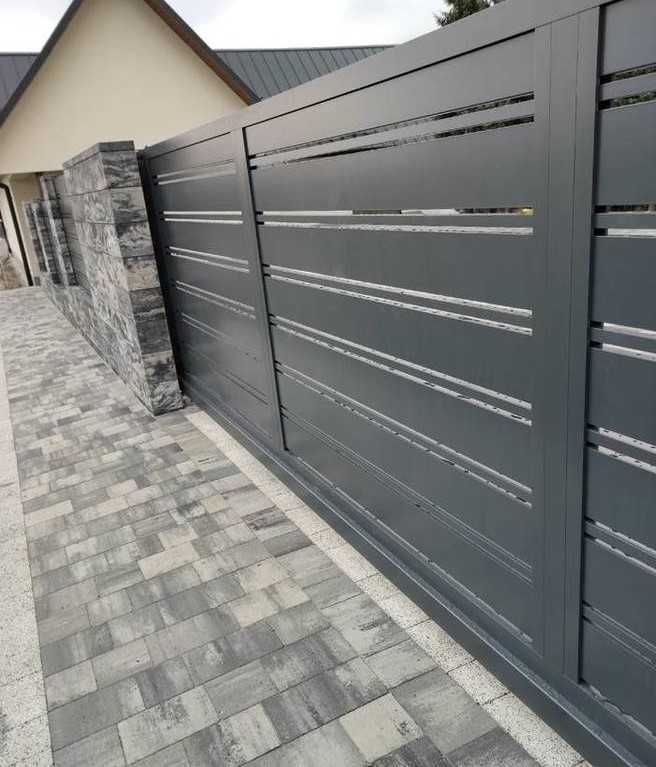 OGRODZENIA Z ALUMINIUM I STALI , bramy, furtki, przęsła , balustrady