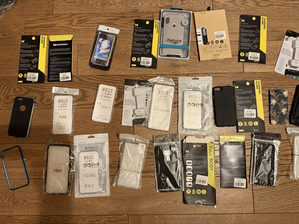 Szkla hartowane, etui Iphone 4,5,6,7,8