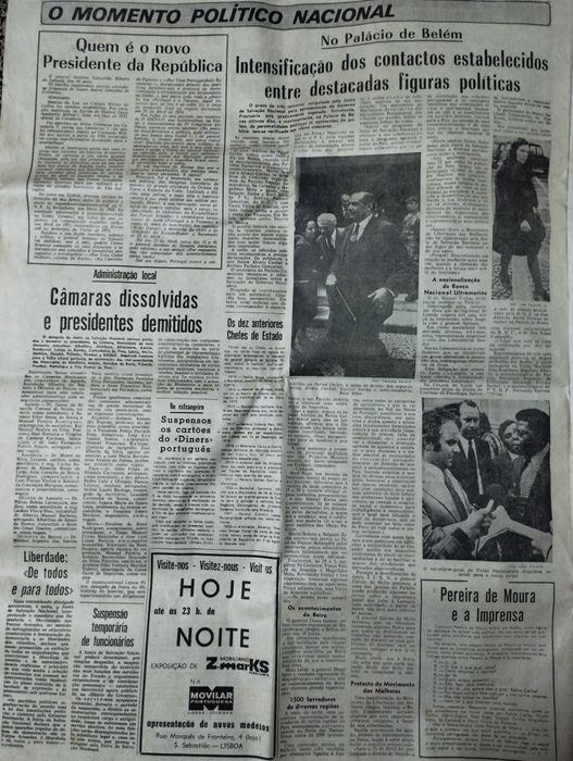 Jornal "O Século" de 15 de Maio de 1974
