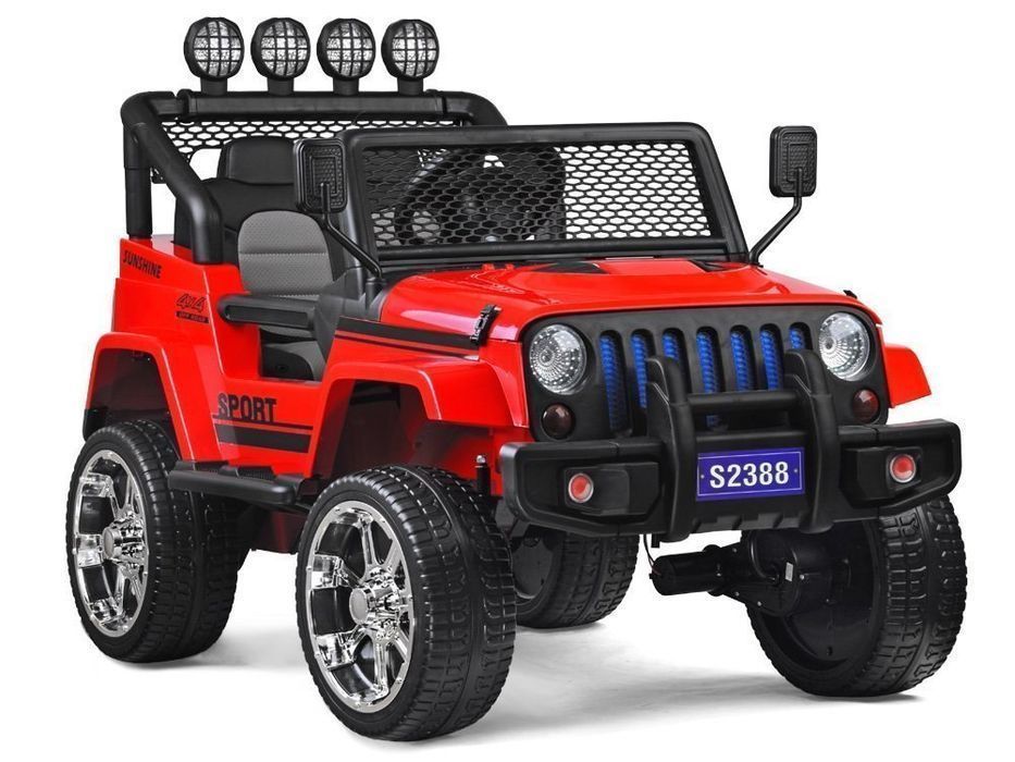 Jeep Dla Dzieci 4X4 Gumowe Koła Eva Pilot 2388