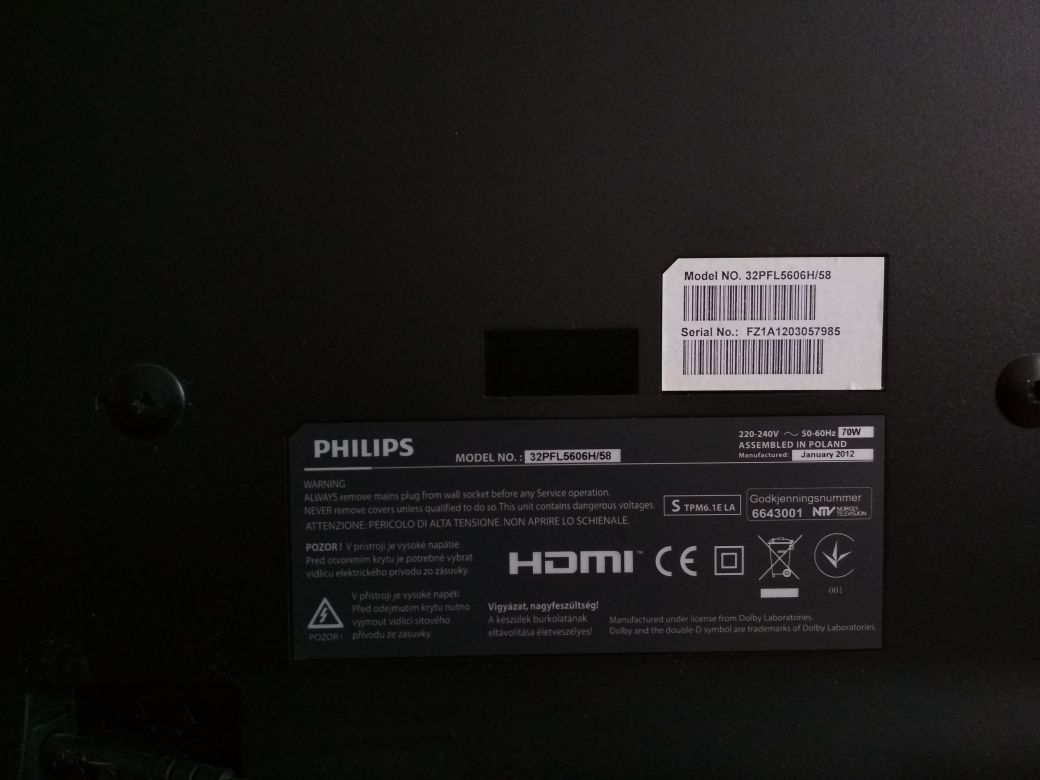 PHILIPS 5000 series LED TV, with Pixel Plus HD 32"/81 cm