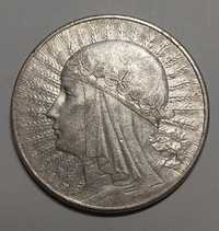 Srebrna moneta 10zł 1932r Głowa Kobiety z.z