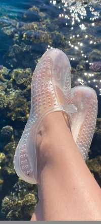 Аквашузы (кораллоходы) силиконовые унисекс, обувь для пляжа, купания