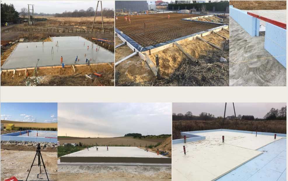 Fundamenty. Płyta fundamentowa, ławy fundamentowe. Wolne terminy