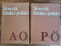 Słownik fińsko polski 2 tomy Kudzinowski 90 tys haseł