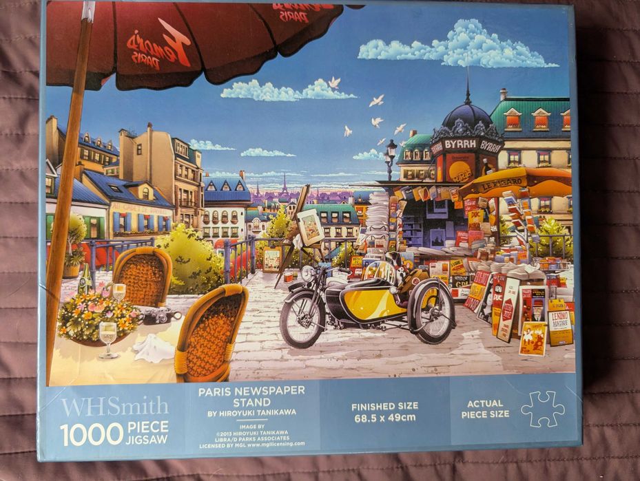 Kompletne puzzle WHSmith 1000 Paris newspaper stand