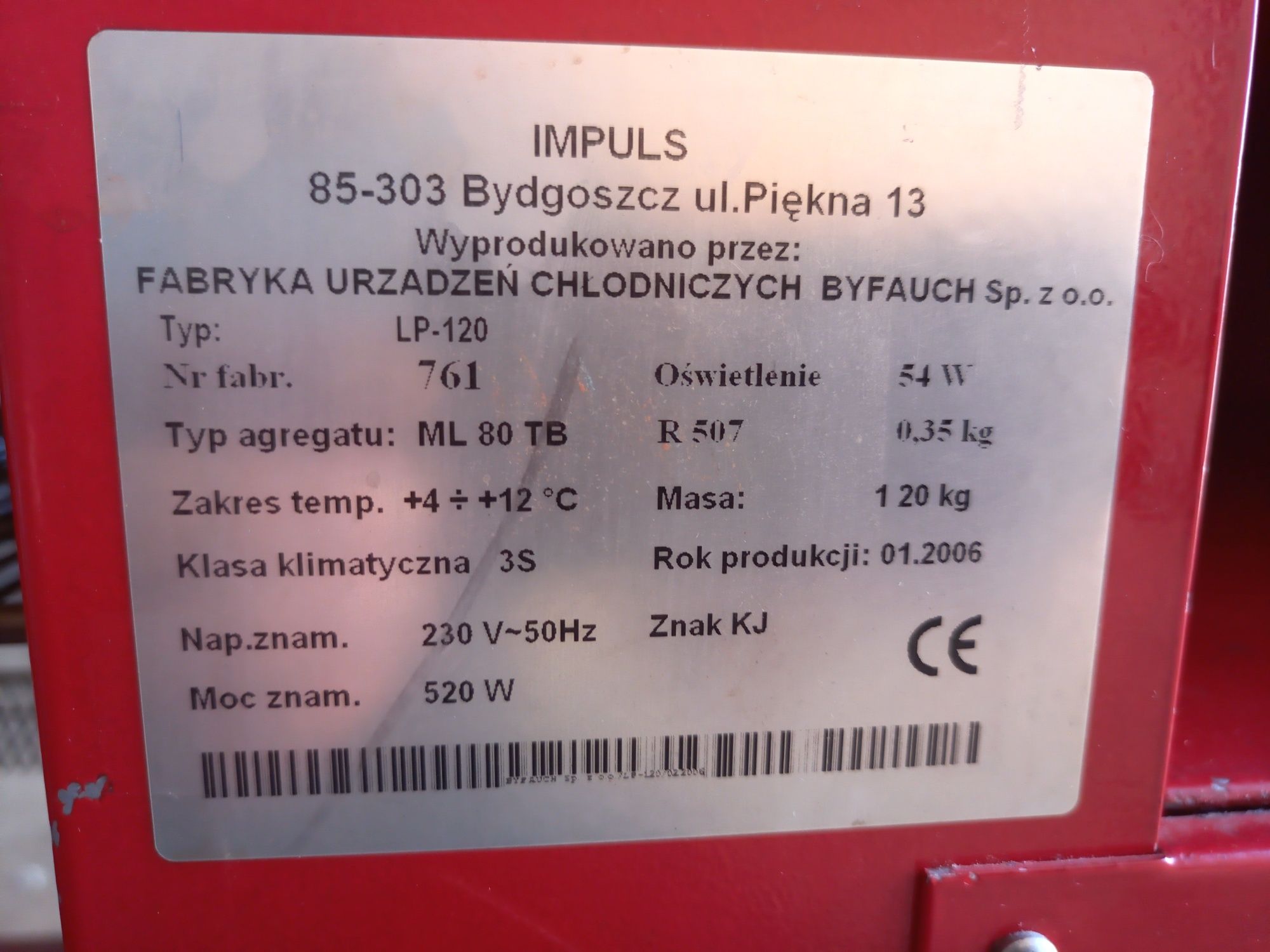 Lodówka chłodziarka