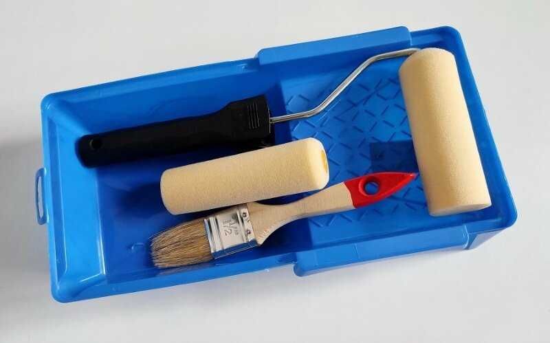 Набор малярный - ванночка для краски, валик и кисть - Mako Польша