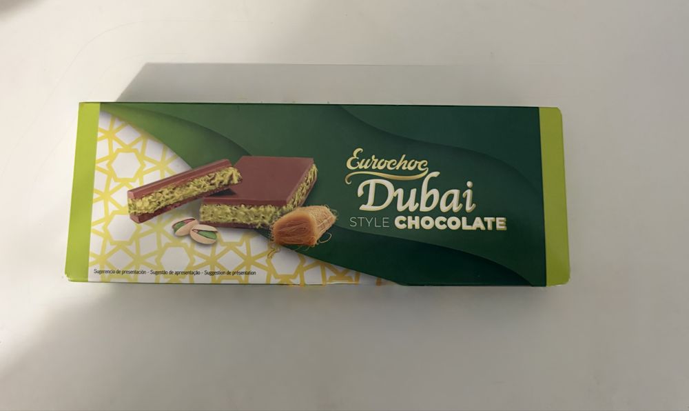 Eurochoc Dubai/dubay style/estilo chocolate 100g