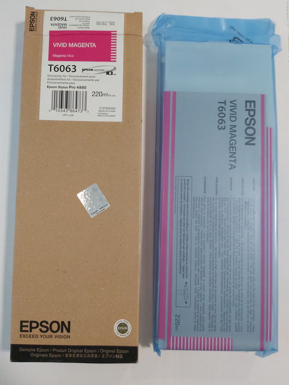Tusz EPSON T6063 Magenta