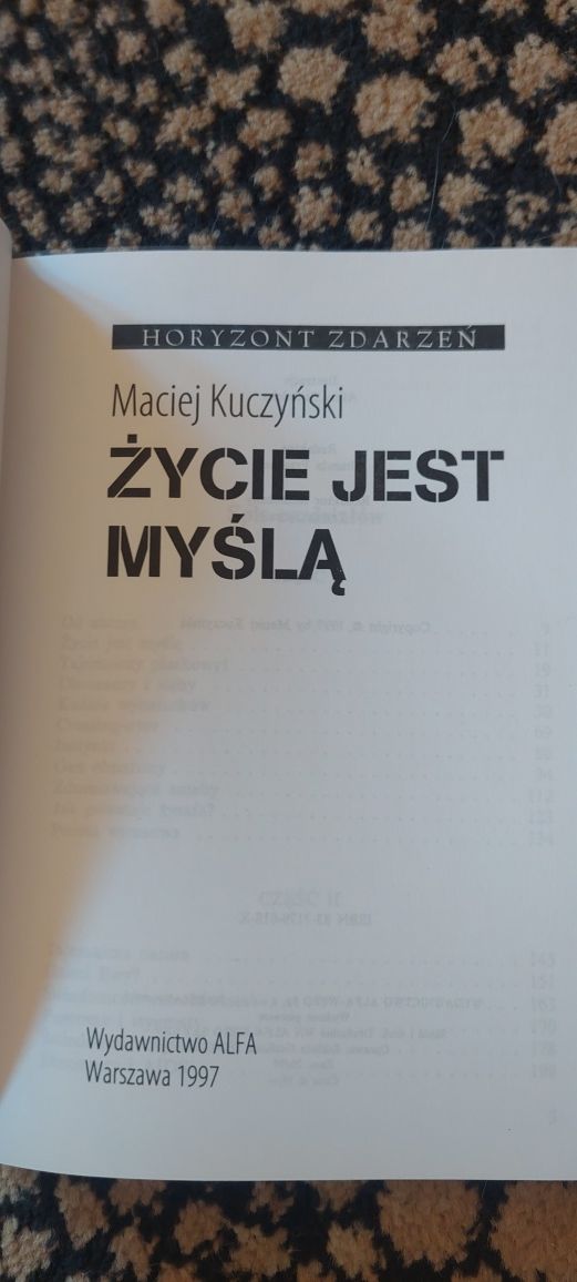 Życie jest myślą Kuczyński jak nowa