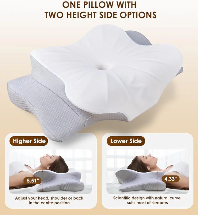 Poduszka ortopedyczna na szyję i ramiona, ergonomiczna