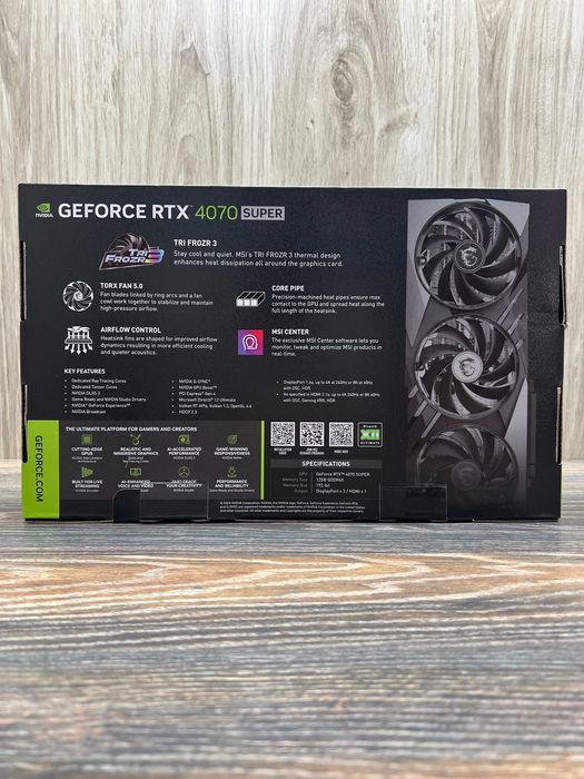 Нова MSI GeForce RTX 4070 Super 12G Gaming X Slim \Магазин\гарантія