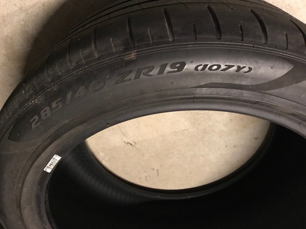 Pneu Pirelli Pzero 275/40 ZR19, 285/40 ZR19