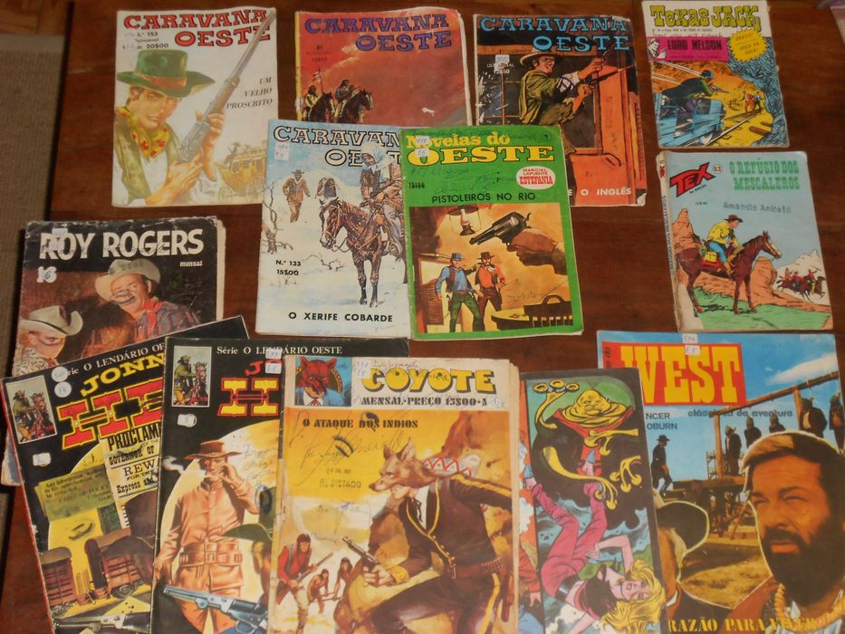 Revistas juvenis antigas diversas western west oeste cowboy