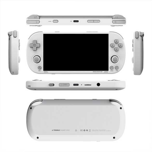игровая приставка с ретро играми Trimui smart pro White + карта  64GB