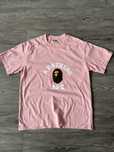 Koszula Bape Sta A Bathing Ape Japan Monkey Logo Różowa Koszula