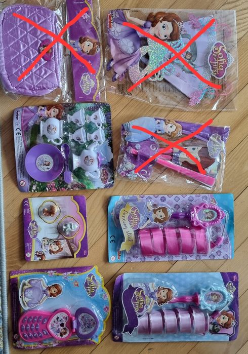 Mix gadżetów z bajki Jej Wysokość Zosia