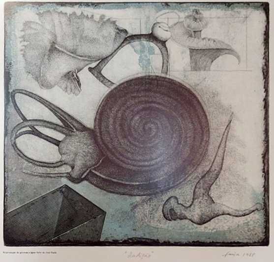 Gravuras de José Faria - Visão - Audição - Tato