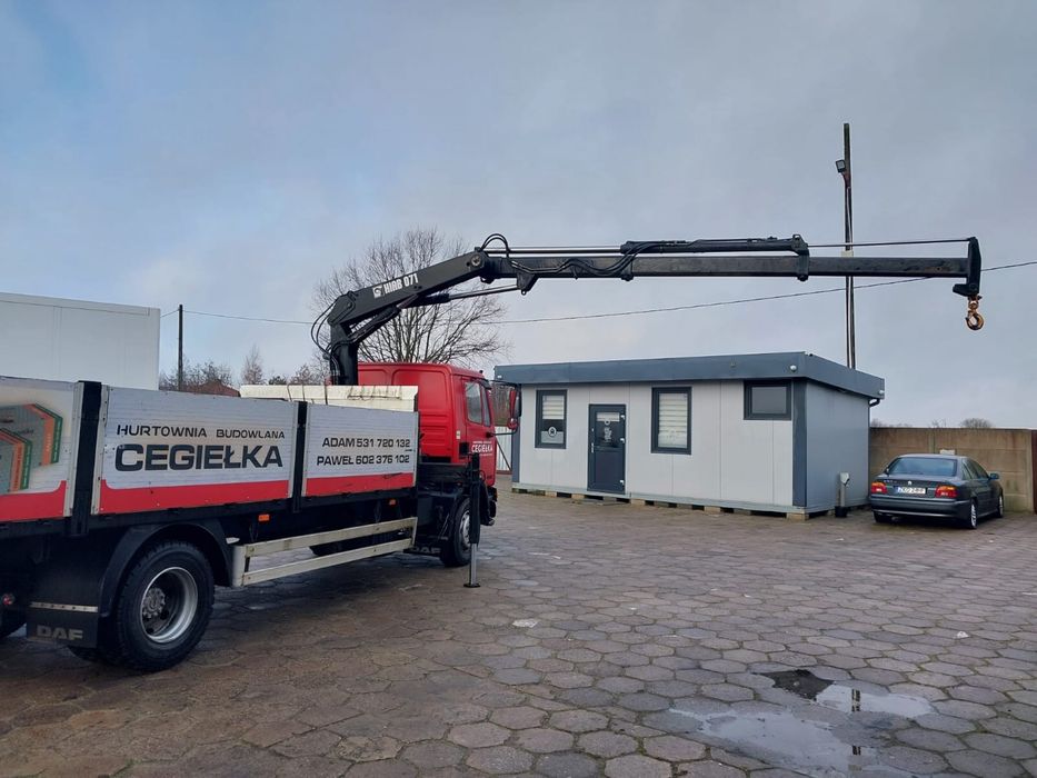 Samochód ciężarowy Daf 55 z żurawiem Hiab 071