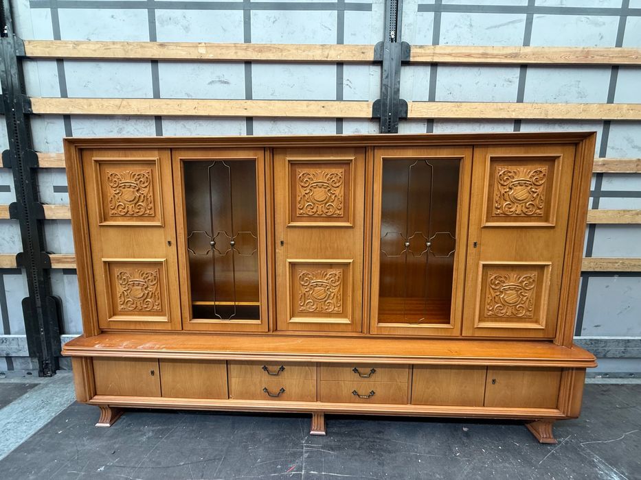 Holenderska Biblioteka solidna i masywna | Komoda szafka witryna DOWÓZ