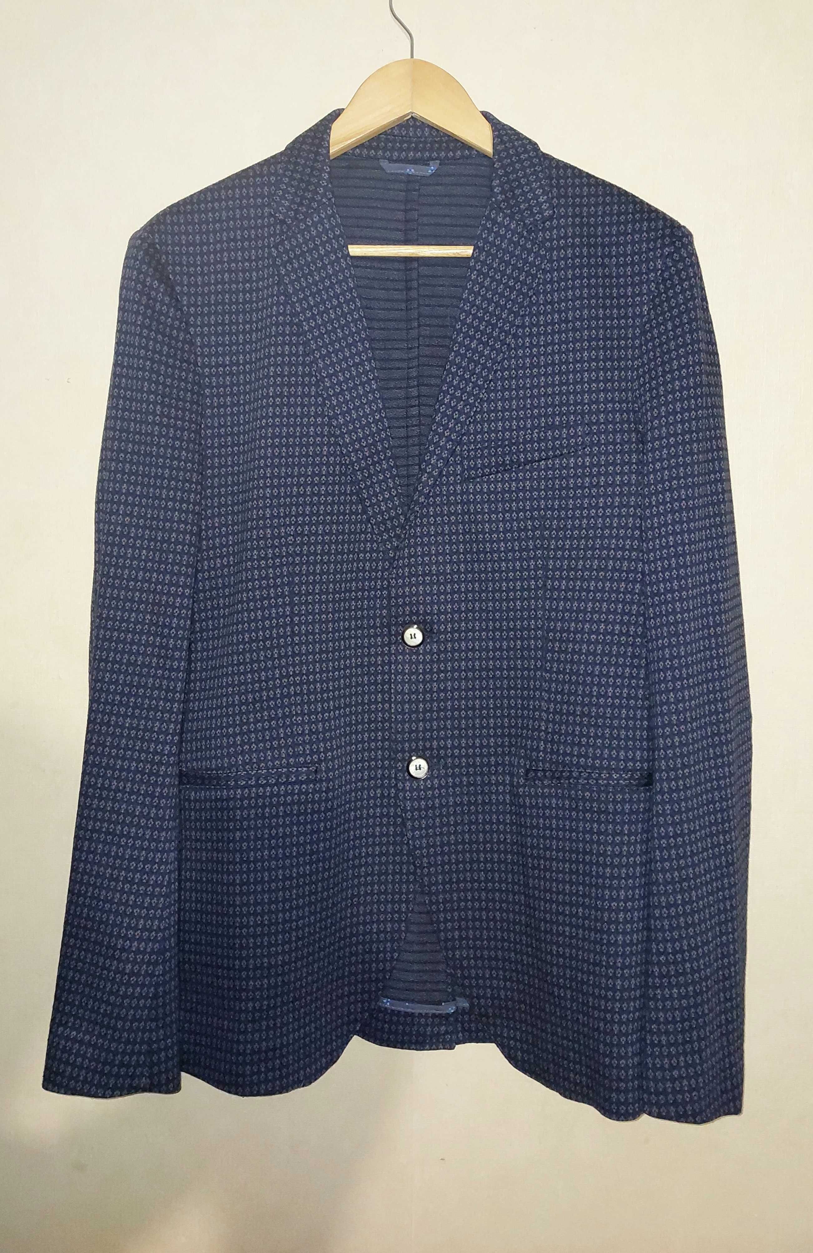 Неношеный 50 Slim SISLEY пиджак блейзер из джерси 100% cotton