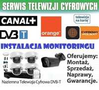 Montaz ustawianie anten satelitarnych i naziemnych monitoring Łęknica