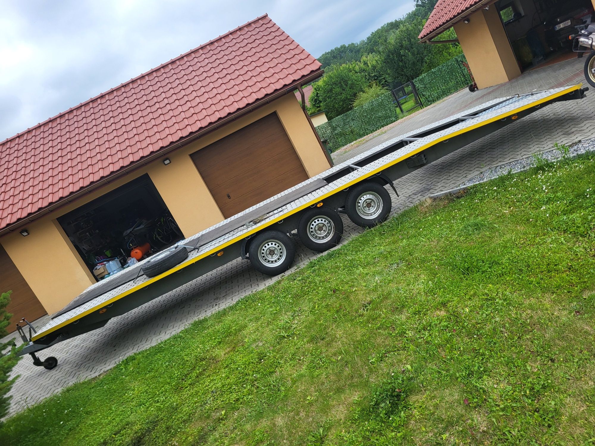 Przyczepa laweta  dmc 3500kg 2017r niewiadow 2 auta
