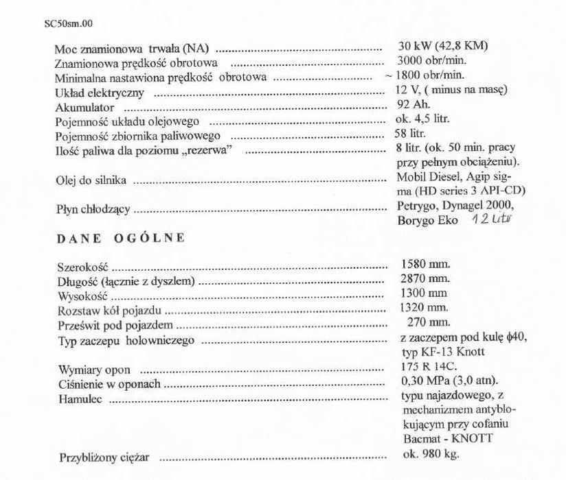 Sprężarka kompresor przyczepka