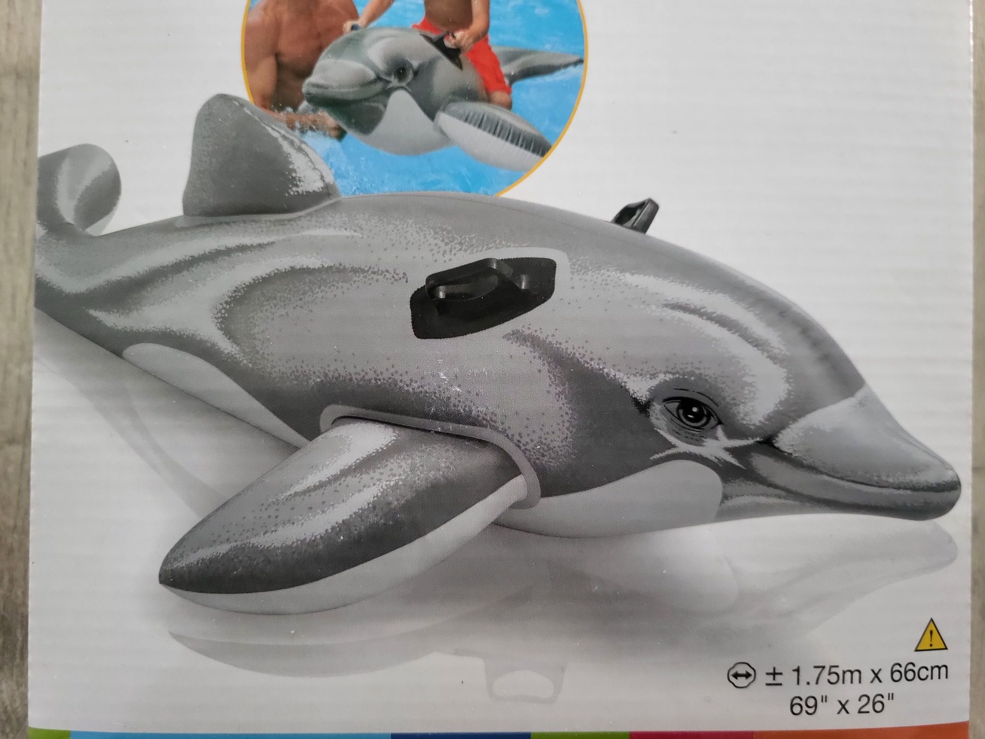 Delfin materac dmuchany-duży NOWY