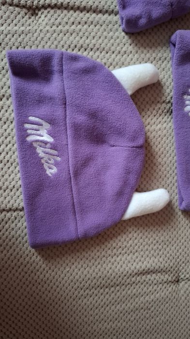Czapka milka z rogami