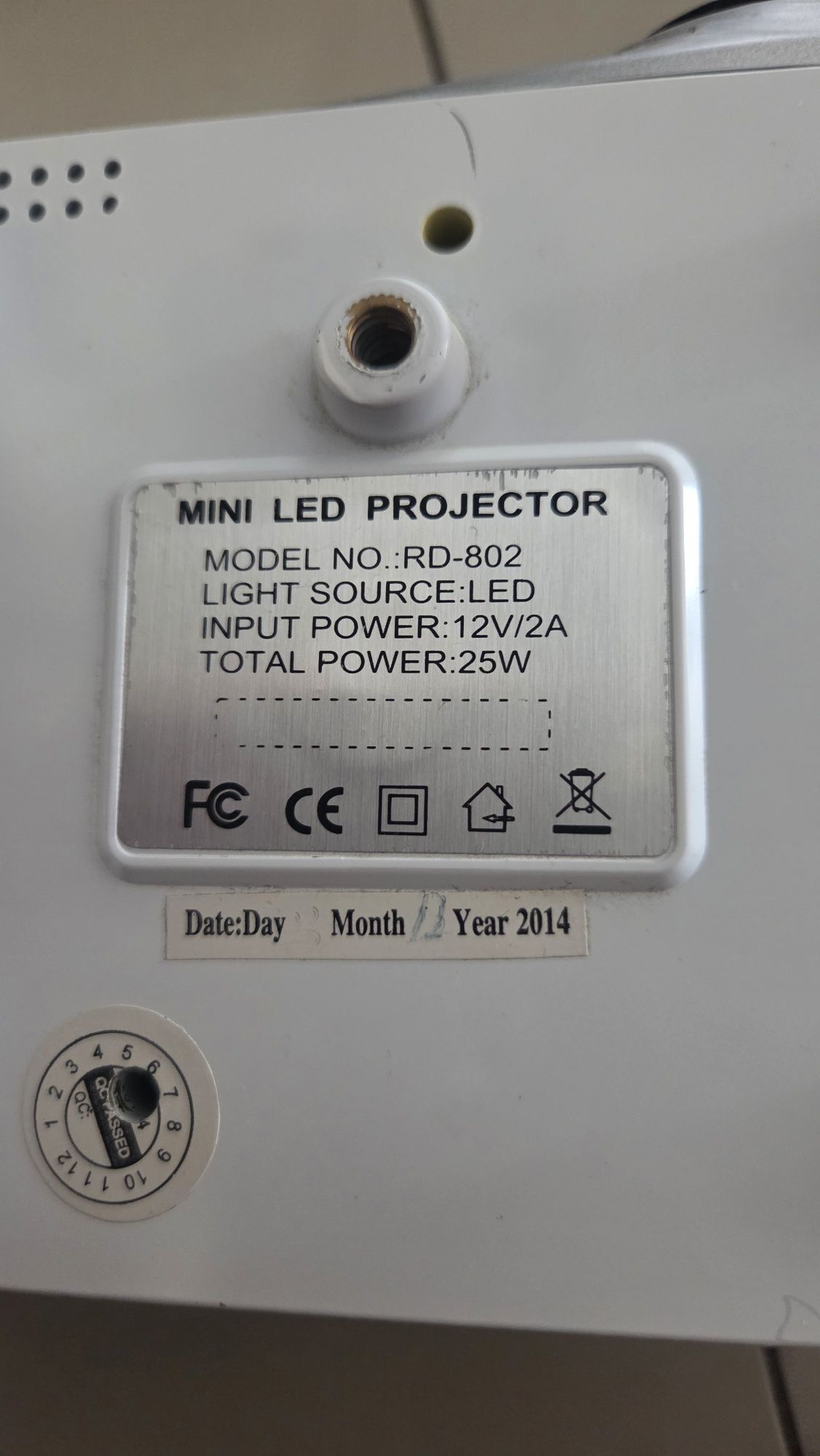 Світлодіодний проєктор Mini Led Projector RD-802