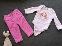 Zestaw Nickelodeon body Skye Psi patrol Esprit róż spodnie r. 74 cm 9m