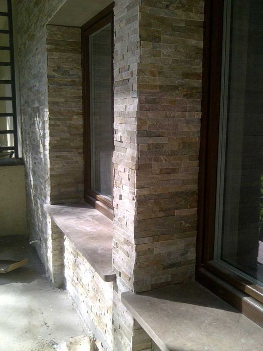 Panel kamienny Łupek Beżowy Beige 36x10x1cm KAMIEŃ / ELEWACJA / ŚCIANA